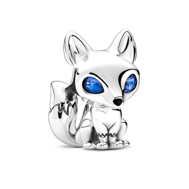 Animal Series Charms Fox Owl Sea Turtle Rabbit Raccoon Highland Cow Beads Fit Bracelets Beads DIY Jewelry Gift