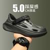 Men's Shoes 2025 Summer New Youth EVA Casual Lazy Hole Trendy Shoes Comfortable Outer Bag Head Beach Shoes