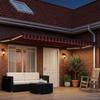Manual Articulated Arm Awning with LEDs 4 x 3 m