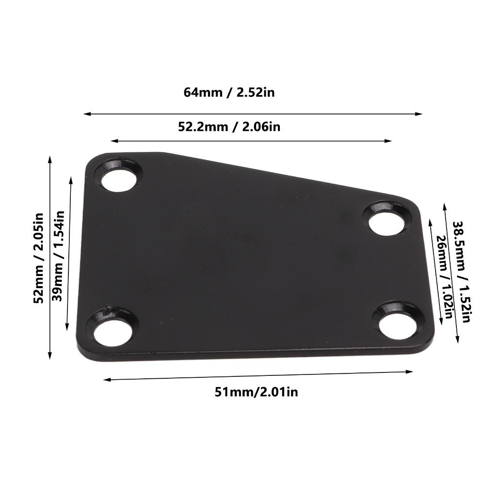 Металлическийreplacement neck plate для электрогитары, neck plate, для большинства электрогитар