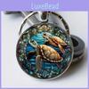 Unique Turtle Pattern Keychain Made Of Glass For Gift Exchange And Promotional Events