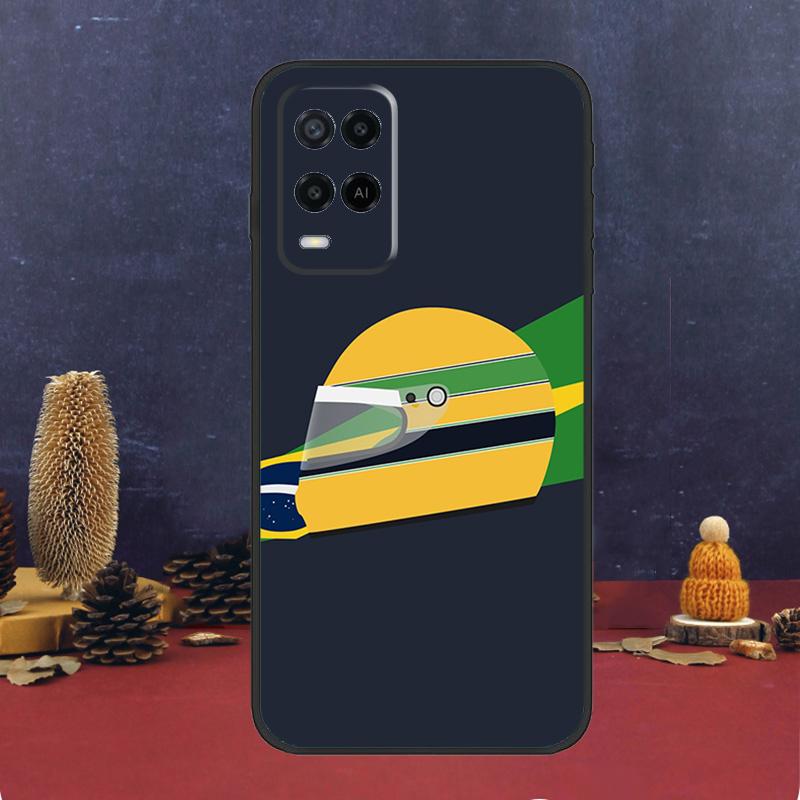 Айртон Сенна F1 для OPPO A54S A74 A94 A58 A78 A98 A16 A76 A96 A15 A17 A77 A5 A9 A52 A72 A79 A53S A57S чехол