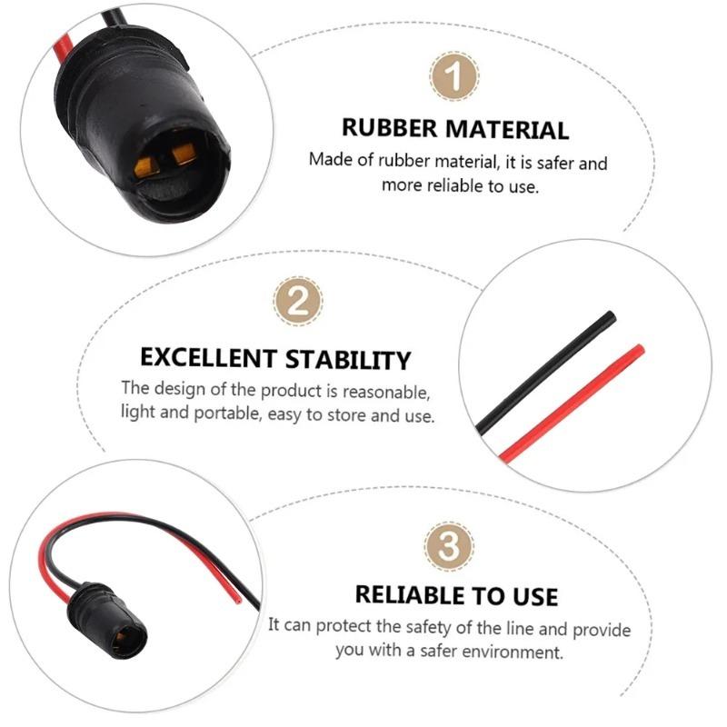 Automotive Accessory Light T5 T10 W5W Bulb Socket LED Adapter Connector for Car and Motorcycle Instrument Panel Lights