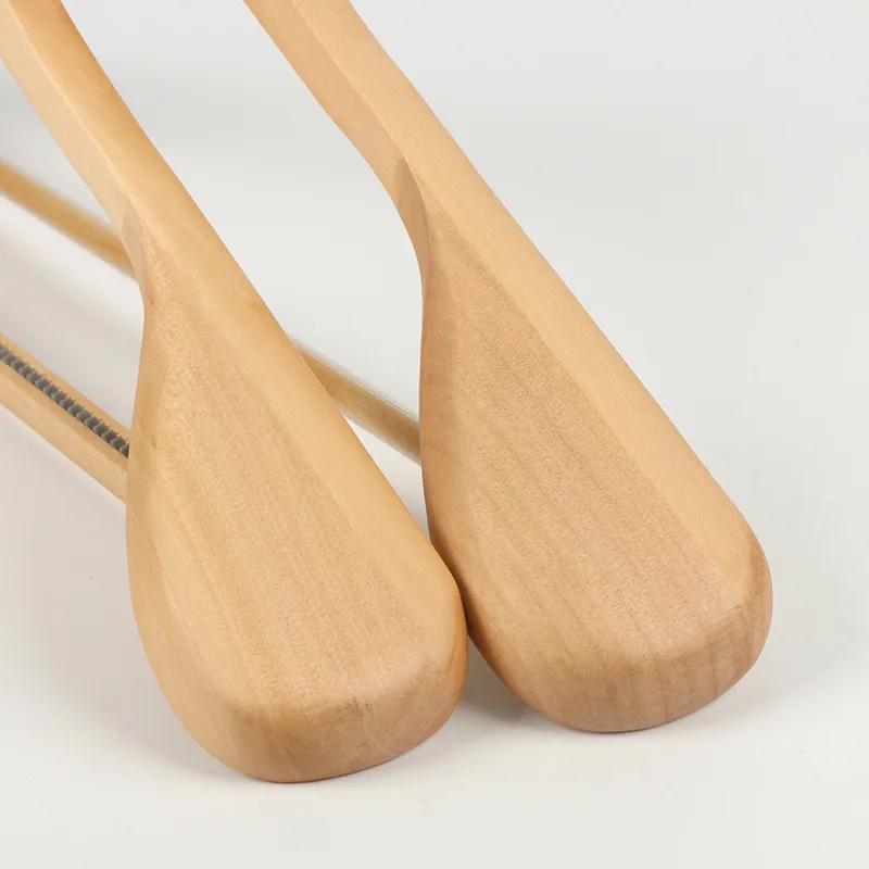 Деревянные вешалки Ulimart, 5 штук, деревянные вешалки для одежды с перекладиной, вешалки для одежды для шкафа, высококачественное пальто из цельного дерева