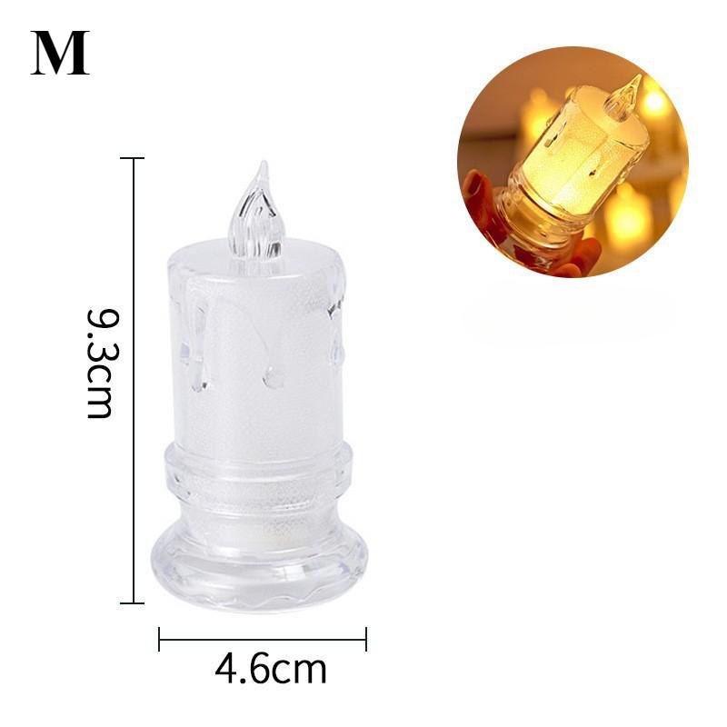 1/4/12/24 шт. светодиодов, беспламенная свеча, светодиодная свеча-колонна Gap, включая батарею, идеально подходит для рождественских семейных посиделок, ужинов при свечах