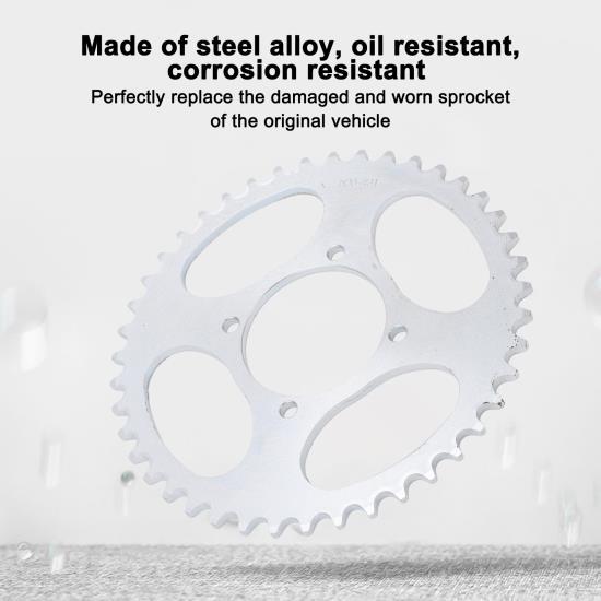 520 43T задняя звездочка 43 зуба 520 шаг задняя звездочка для DIY Go Kart ATV легкий мотоцикл