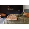 Quilted Velvet Blanket "Moki" 150 X 150 Cm Vent Du Sud - Moki Camel