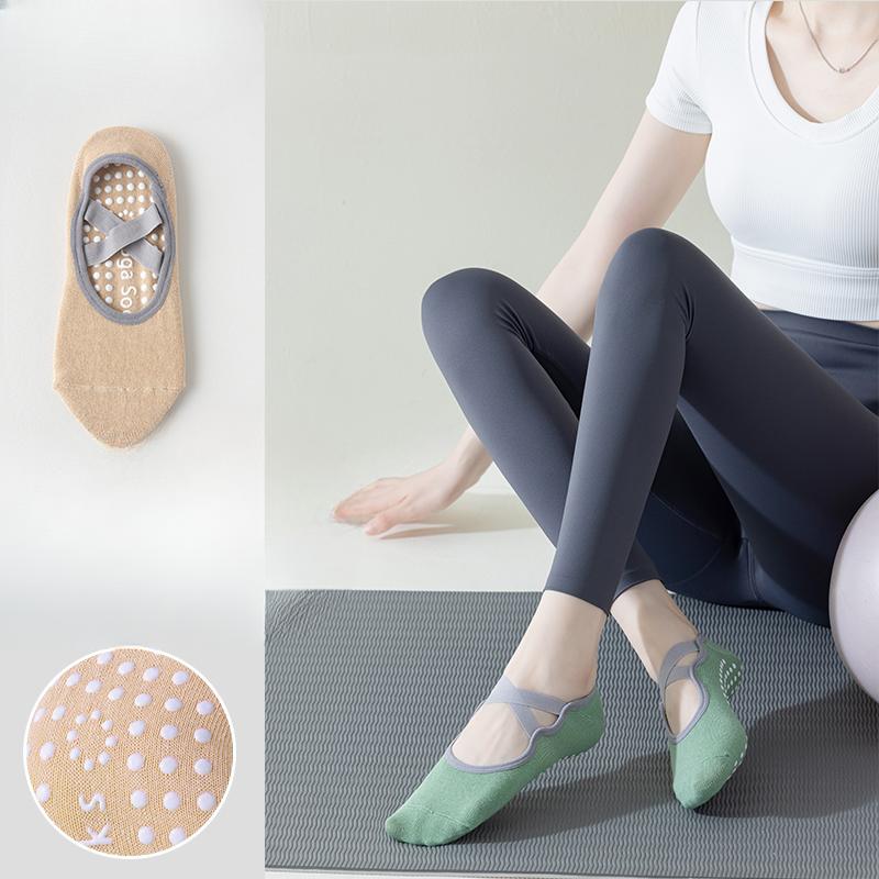 Women's Summer Thin Cotton Indoor Professional Yoga Fitness Dance Pilates Sports Non Slip Socks