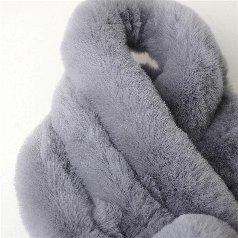 Fashion Sexy Winter Student Korean Version of Artificial Fur Imitation Rabbit Fur Collar Female Outdoor Warm Plush Scarf