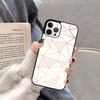 Marble Geometric Phone Case For iPhone 17 Air Plus Max 15 14 13 12 Pro Max  Cover Shell