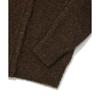 Covernat Logo V-Neck Cardigan Melange Sweater Women sweater Brown CO2304KT81BR