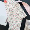 Милая Шляпа-Платок с Ушками Кролика, Узор 'Цветущая Вишня', Мягкий Хлопок, Аксессуар для Волос для Женщин и Взрослых, Регулируемый Головной Убор