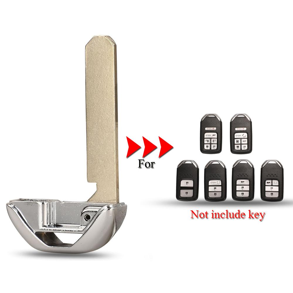 jingyuqin 10PCS/Lot Remote Smart Emergency Key Insert Key Blank For Honda Accord Odysee Civic Crosstour Keyless Uncut Blade