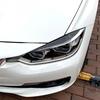 2 шт. F30 крышка фар Блеск для век черные брови для BMW F30 седан 2012-2018