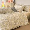 Pure cotton thickened and ground four-piece set of bedding, three-piece set of quilt cover for college students, bed sheets for mothers and babies in