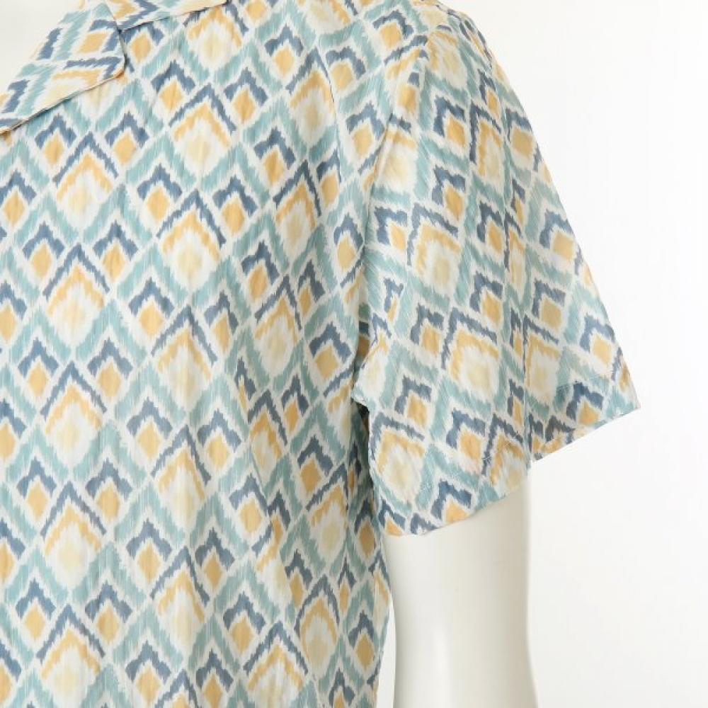 VenuS Men S Pajama Geometric Print Top vevS118m