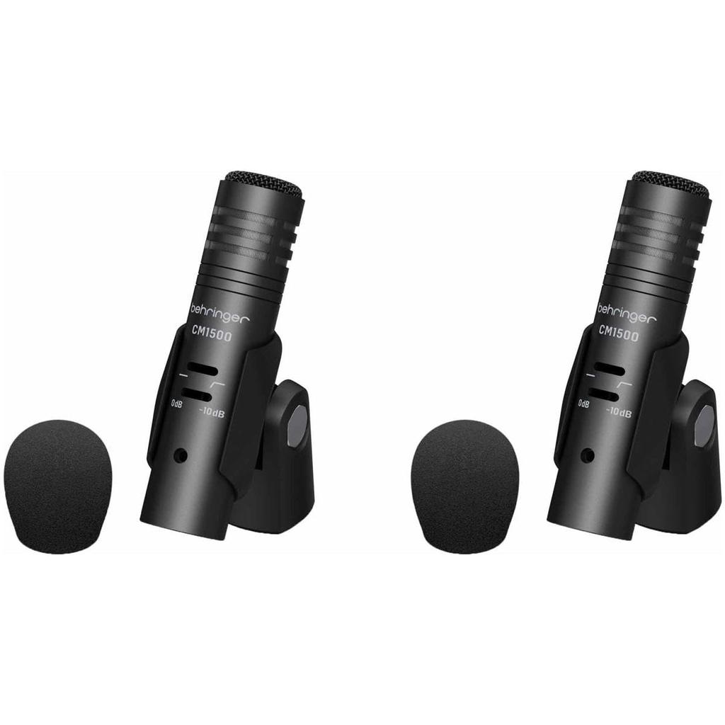 Behringer Drum Microphone Set of 1 Dynamic Microphone for Bass 4 Dynamic Microphones for 2 Overhead Cymbal Condenser Microphones Metal Body BC1500