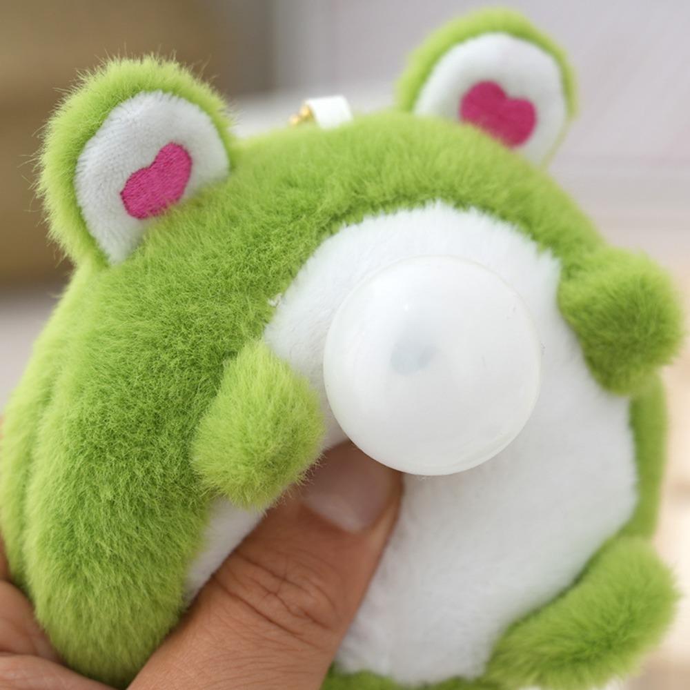 Мультяшные плюшевые куклы кулон пищащий автомобильный брелок креативный пузырчатый лягушонок брелок девочка подарок