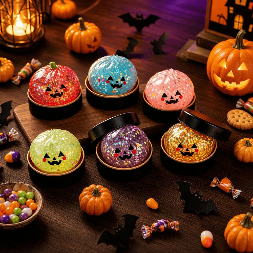 TPR Halloween Dumplings Blind Box Squeeze Toy Pumpkin Squeeze Decompression Dough Stress Relief