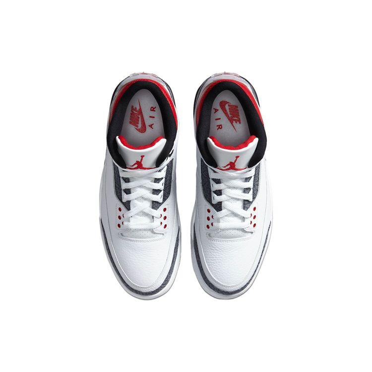 Кроссовки унисекс Air Jordan 3 Retro Denim SE Fire Red Белый Черный CZ6431-100
