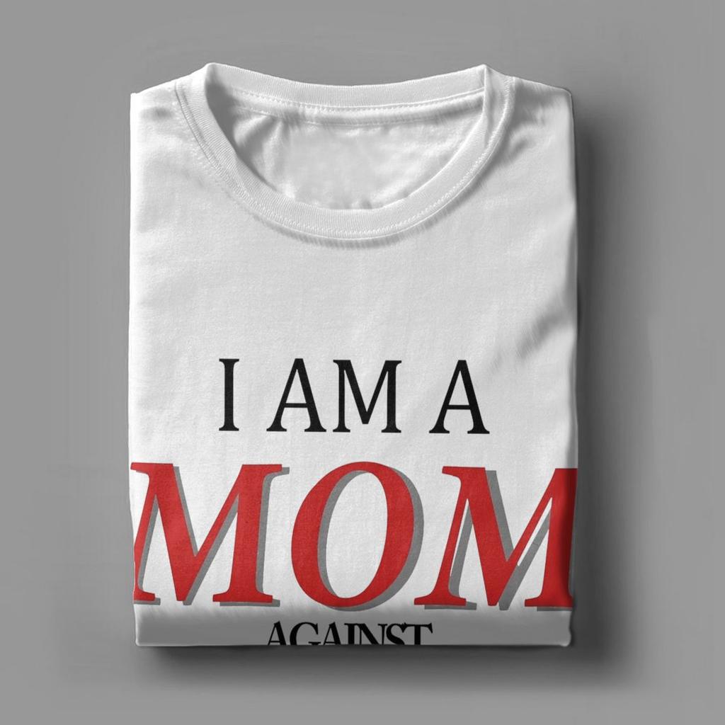 Я мама против вейпинга Футболки мужские хлопковые смешные футболки с круглым воротом Футболка с коротким рукавом Одежда Идея для подарка