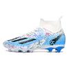 Large Size New Football Shoes High Top Men's and Women's Long Nails Broken Nails Student Adult Professional Training Artificial Grass Non-slip