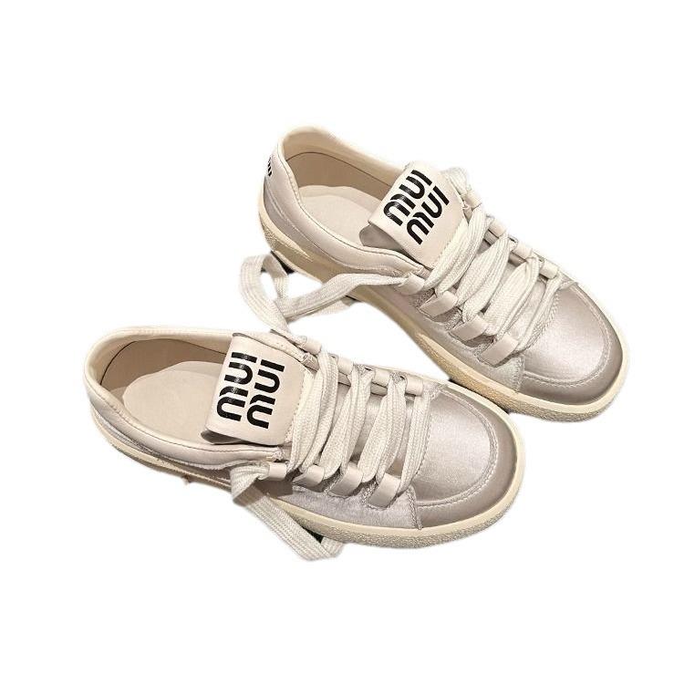 Round Head Thick Sole Spring Comfortable Casual Versatile Lace-up Fashion Board Shoes Women's Shoes