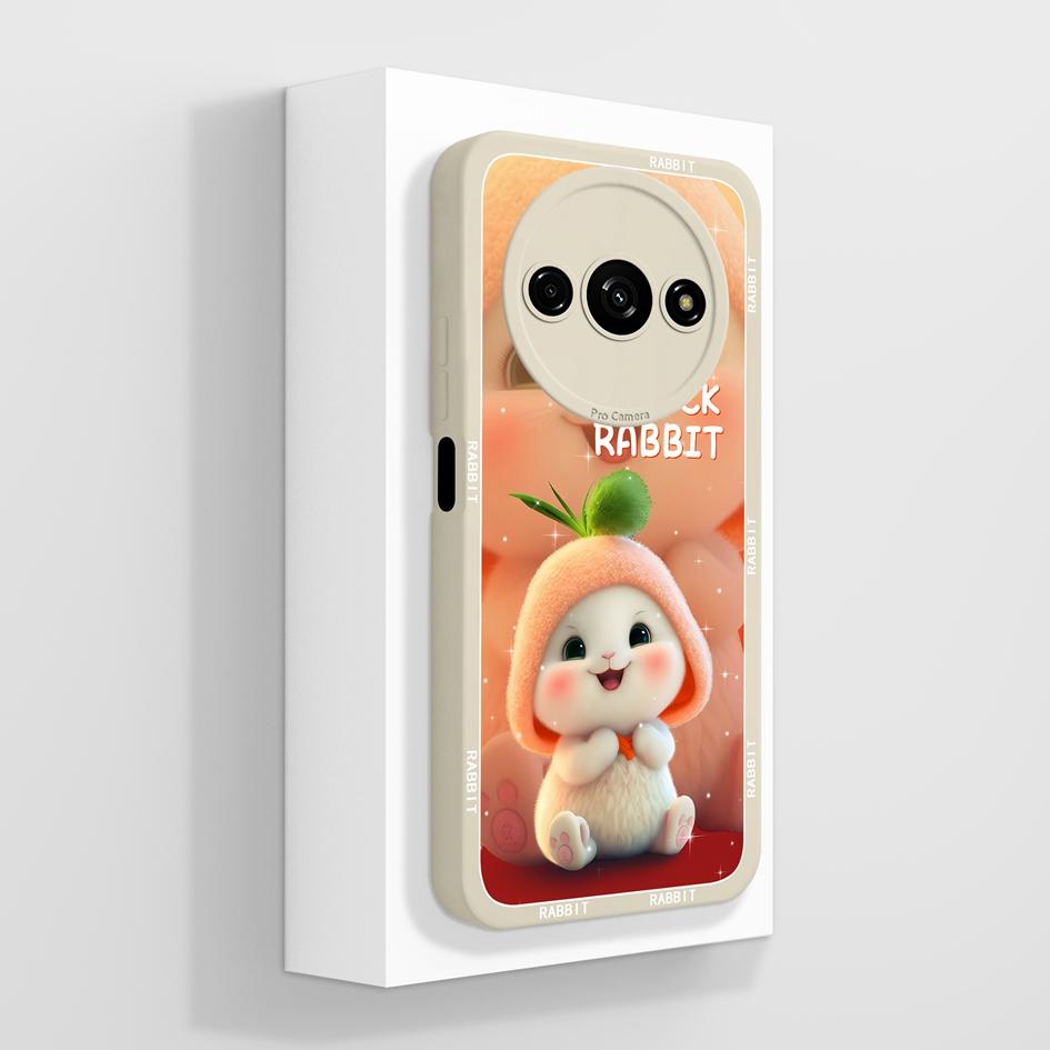 Милый клубничный и медвежий противоударный чехол из жидкого силикона для Redmi A1-A4