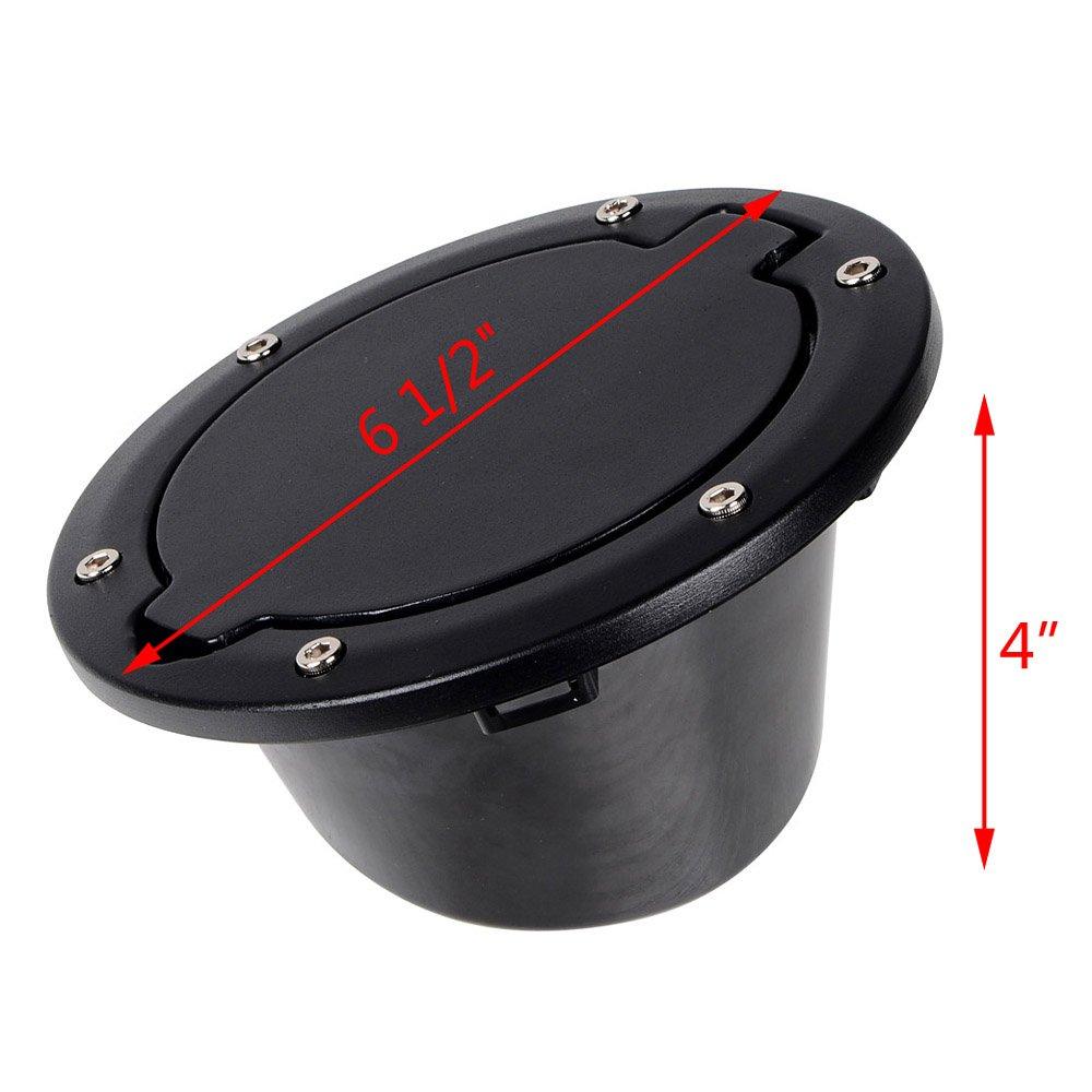 For Jeep Wrangler JK 2007-2017 Fuel Tank Cover Car Oil Tank Cap Cover Chrome Black Styling Accessories