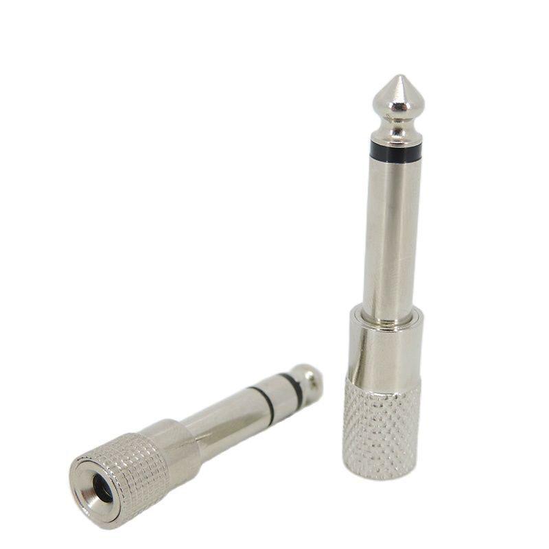 1 шт. разъем 6,35 мм 2/3-полюсный моно стерео штекер на 3,5 мм гнездо адаптера разъем аудио 6,5 преобразователь AUX усилитель микрофон