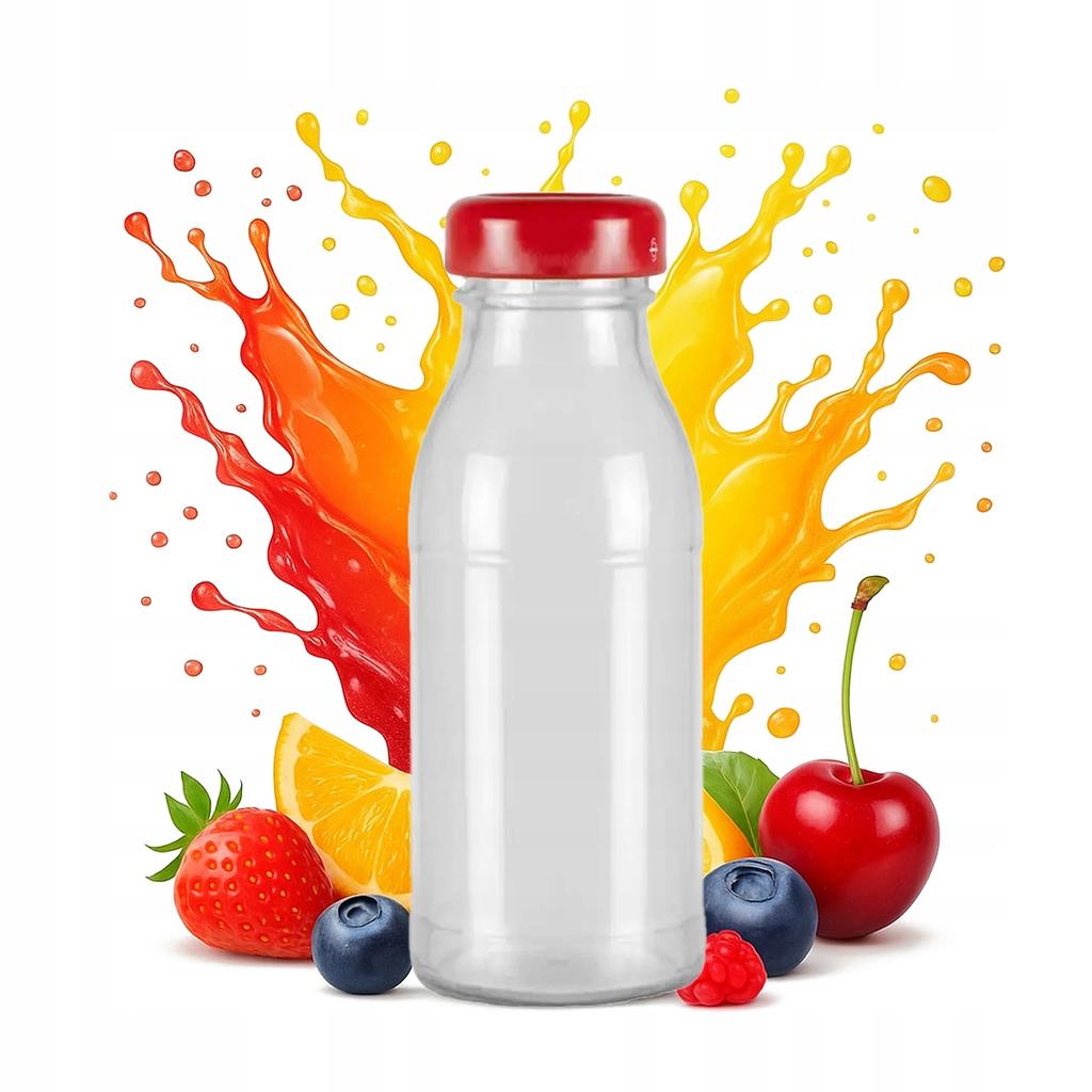 50x Glass Bottles for Juice JUICE 125ml Bottle for Juice Juice Syrup