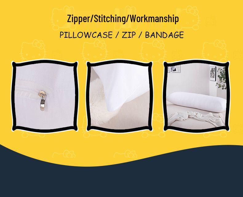 Высокоэластичная хлопковая аниме-подушка для тела, 50x160 см, 150 утяжеленная, облачный семидырочный дизайн