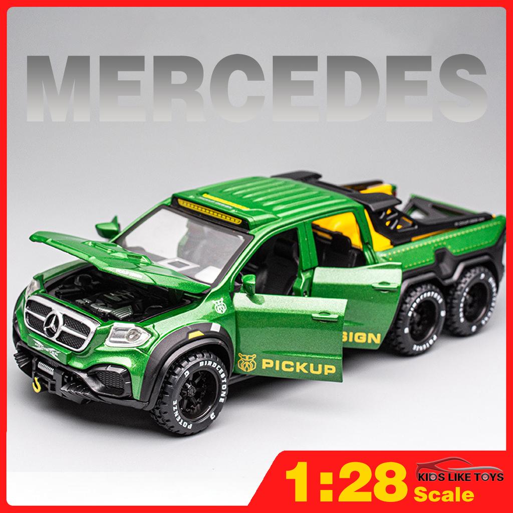 КЛТ 1:28 Бенц X-Class EXY 6x6 Литая модель автомобиля из сплава Игрушки для мальчиков Игрушки для детей Машина для детей Машины Игрушки