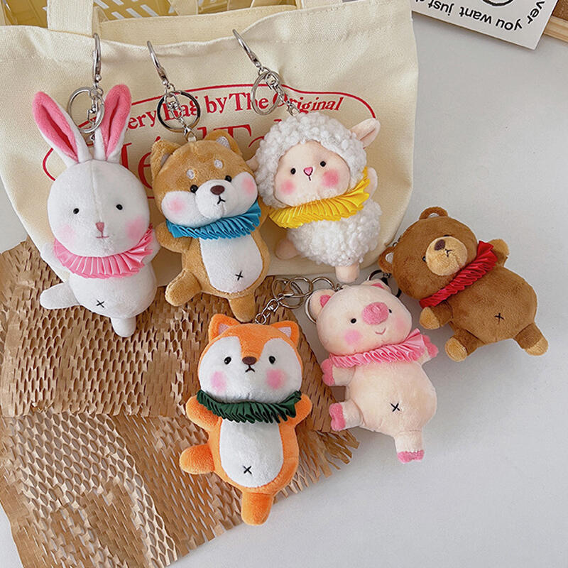 Silen Cute Animal Doll Keychain Keyring