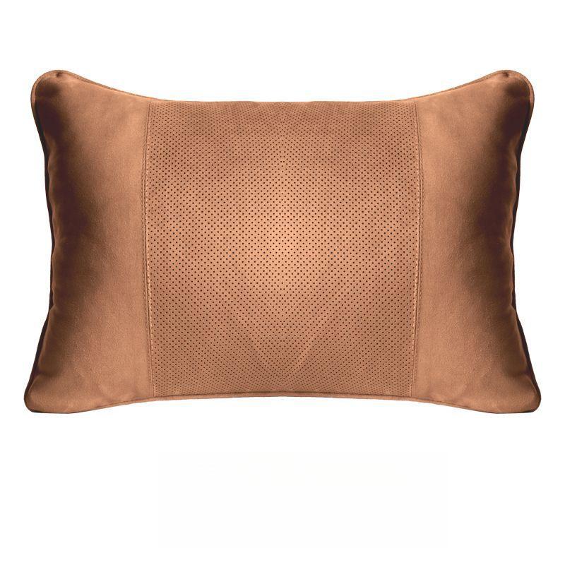 Suede Dupont Cotton Neck and Waist Support Pillow for Tesla and Mercedes-Benz S-Class Maybach