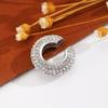 Crystal C Shape Ear Cuff Copper Gold Jewelry Simple Ear Buckle  Travel