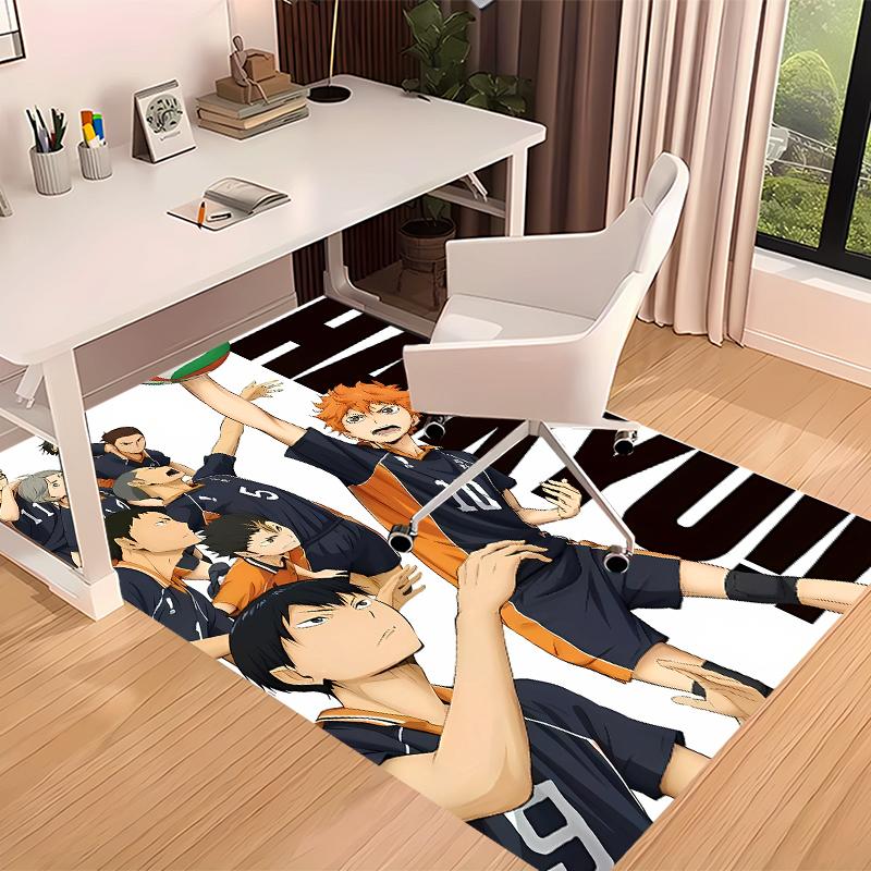 Haikyu Printed Absorbent Washable Carpet, Non-Slip Bathroom Mats, Kitchen Rugs, Yoga Mat,Living Room Entrance, Camping Picnic Rugs