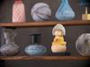Cat Buddha Five Kalpa Contemplation Amida Original Sculptor and Butsuya Sakai Wooden Carving Buddha Statue Lucky Feng Shui Ornament Buddha,