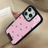 Милый черный бант стеклянный чехол для телефона подходит для iPhone 17 16 15 14 13 12 11 Pro/Max/Plus противоударная задняя крышка