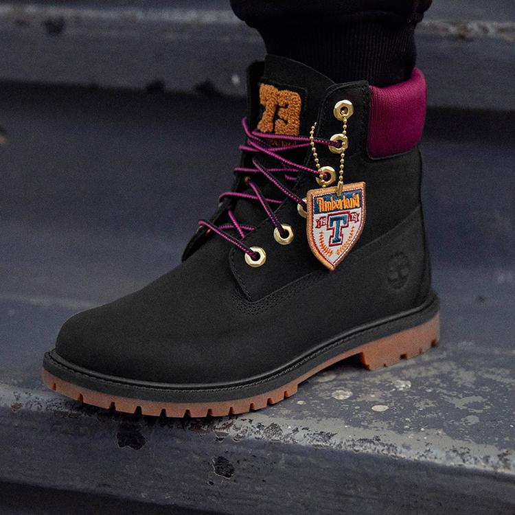 Timberland 6-дюймовые водонепроницаемые короткие ботинки Martin женские черные A44KXW
