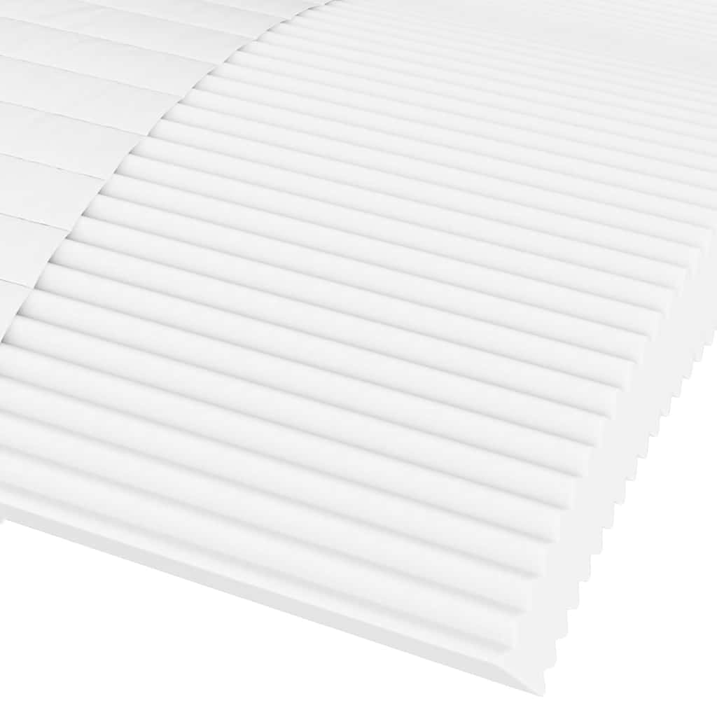 Vidaxl Materac Piankowy, Biały, 200X220 Cm, Twardość H2/H3