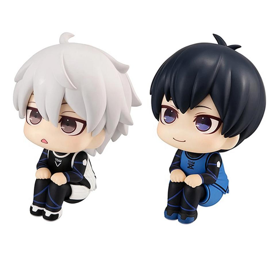 11cm Blue Prison Anime Character Handmade Bee Joy Return Makoto Shirou Q Edition Suit Handmade PVC Model Cute Desktop Ornament