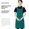 Waterproof Oil-Proof Kitchen Apron With Usb Cable Large Pockets Adjustable Shoulder Strap For Kitchen Cafe Gardening Painting