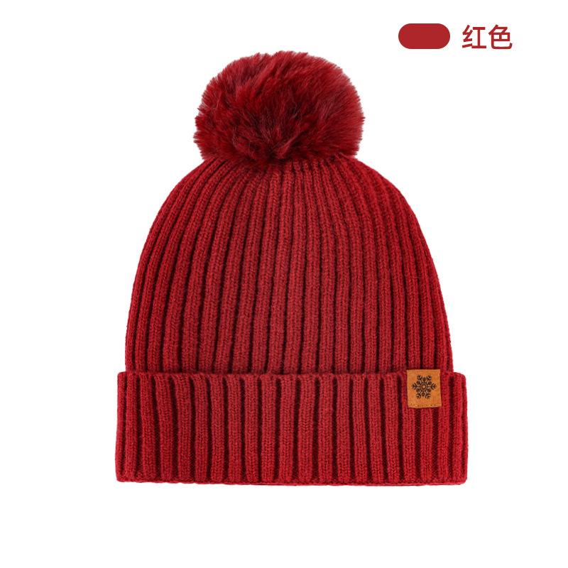 Knitted hat, European and American men's and women's winter double-layer velvet thickened ear protectors, wool is fashionable and versatile, kn