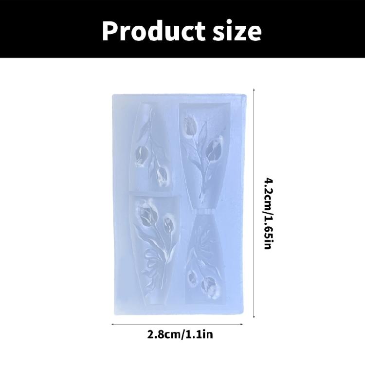 Силиконовые формы для дизайна ногтей с цветочными мотивами Наборы для ручного изготовления для домашнего маникюра Профессиональные принадлежности для нейл-арта