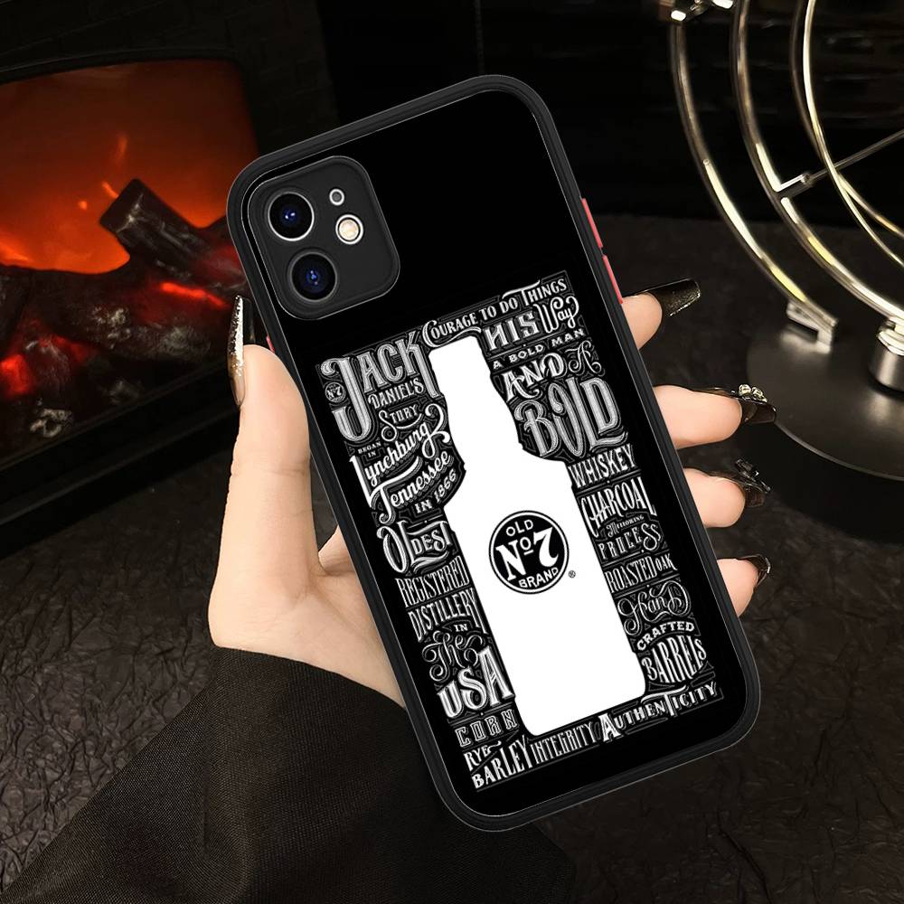 Classic Whiskey Logo J-Jack D-DanielS Phone Cases For IPhone 16 15 14 Plus 13 12 11 Pro Max Matte Oft Bumper Phone Cover
