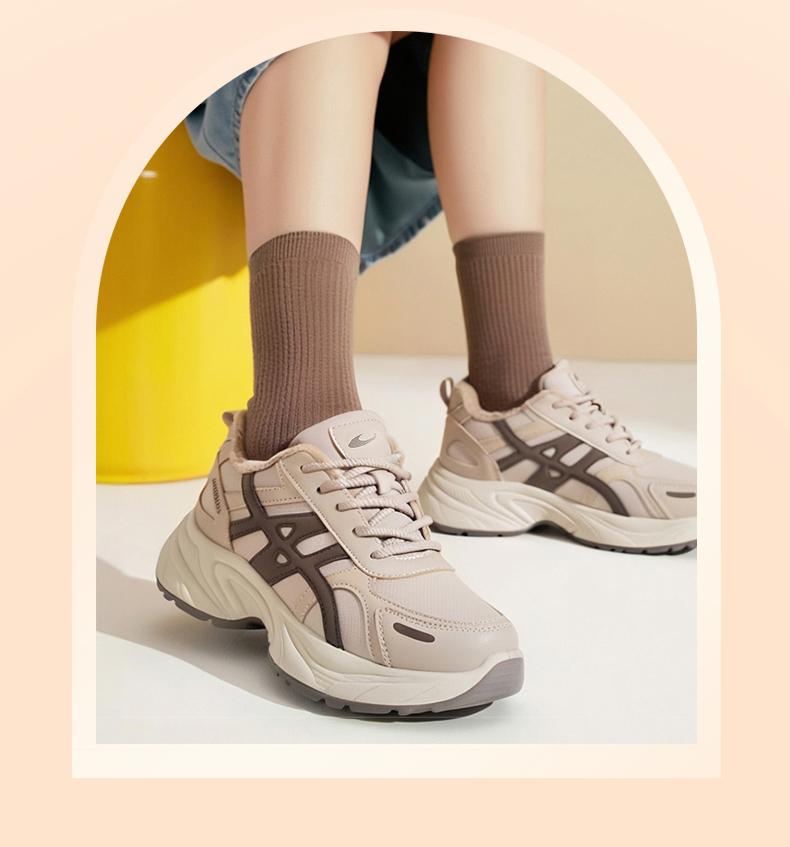 Taihe Yuan Old Beijing Cloth Shoes Winter Women's Thick Comfortable Fashionable Retro Plus Velvet Thick Bottom Dad Shoes