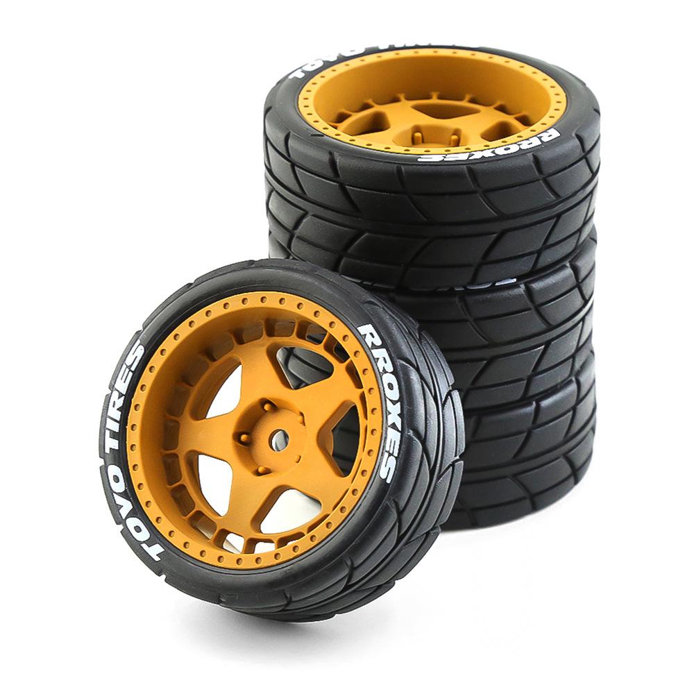 AJG1 Rc Car Accessories HPI Kyomiya 1:10 WRC TT02 XV0 Rally Universal Drift Ford Pickup Wheel Hub And Tires