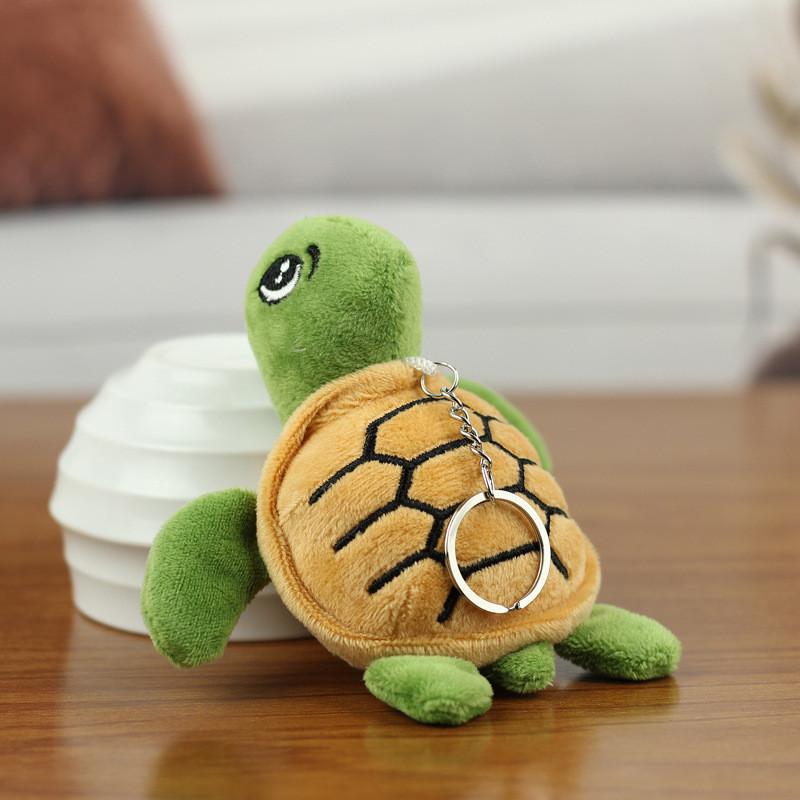 Adorable Ocean Animal Turtle Plush Toy Cute Keychain Attachment Small Size