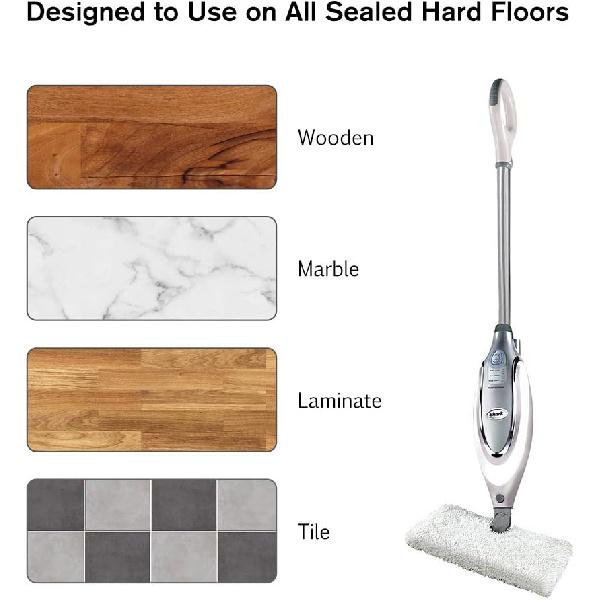 Набор из 4 насадок из микрофибры для паровой швабры-кармана, совместимых со шваброй Shark с прямоугольной головкой серии S3500, S3501, S3601, S3550, S3901, S3801, SE450, S3801CO,